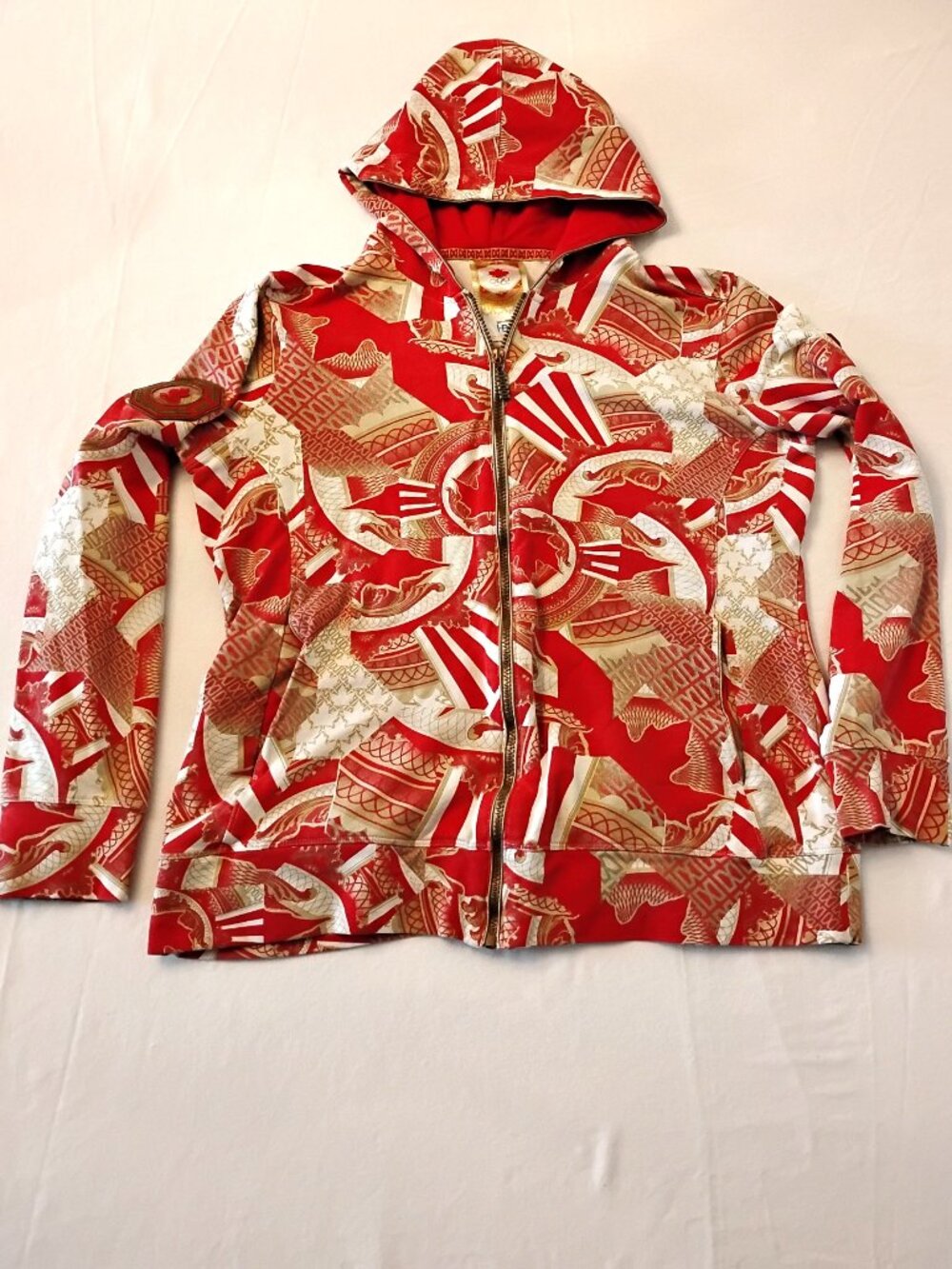 HBC Team Canada 2008 Beijing Olympics AOP Zip Hoodie Women’s L